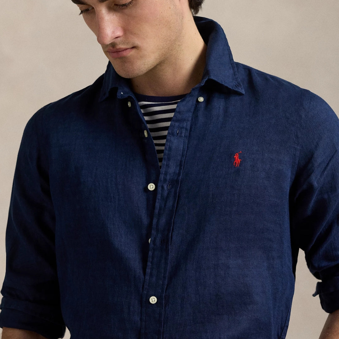 KIT RALPH L LINEN SHIRT [PAY 3 GET 5] +FREE WATCH