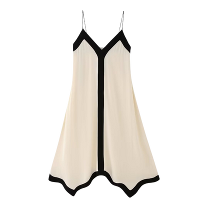 vestido casual longo com alças finas