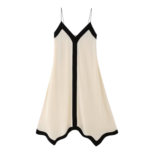 vestido casual longo com alças finas