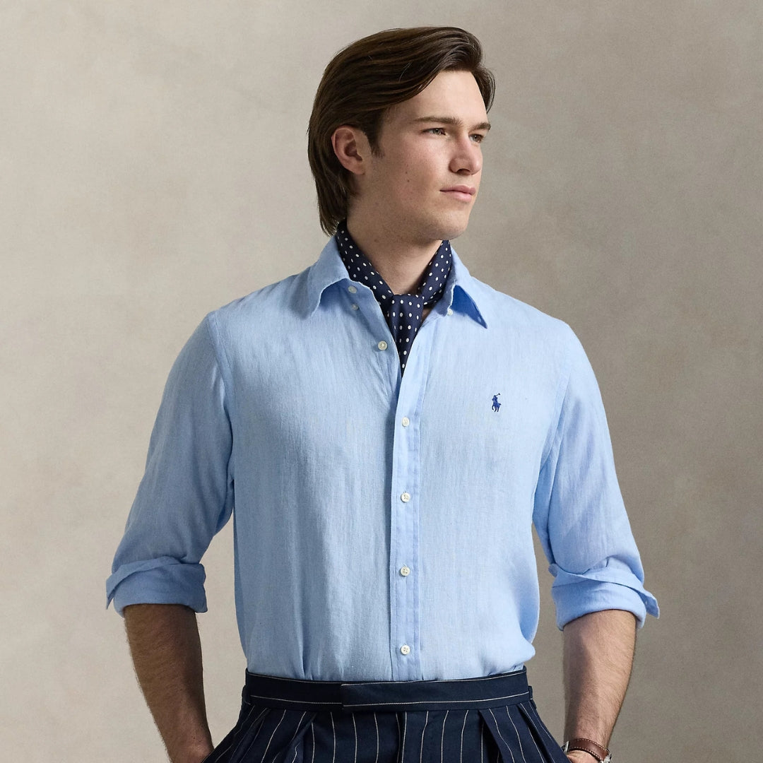 KIT RALPH L LINEN SHIRT [PAY 3 GET 5] +FREE WATCH